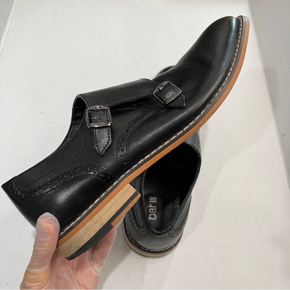 Barlll Mens black Leather Jesse Shoe Size 10M
